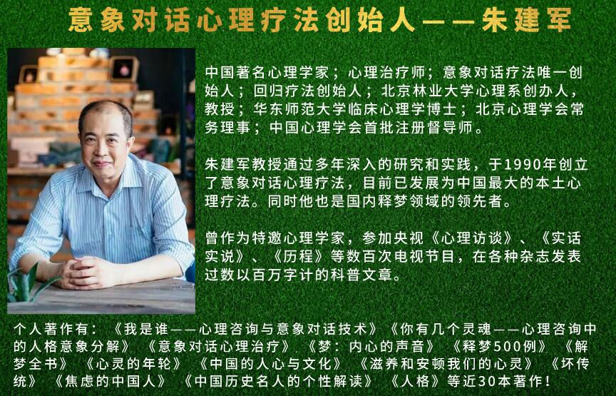 意象对话心理疗法创始人朱建军老师