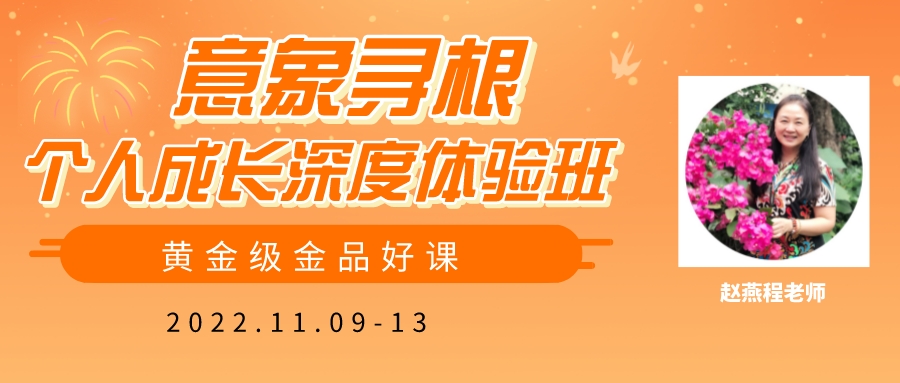 2022年11月广东深圳赵燕程意象寻根个人成长深度体验班