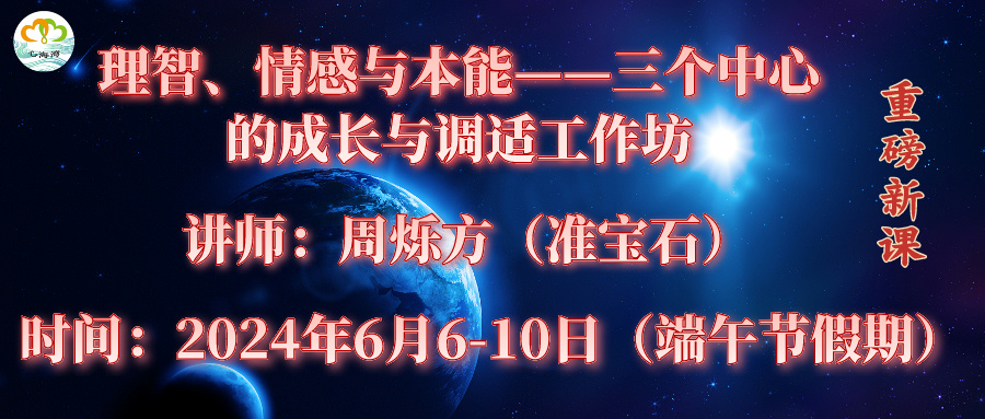 2024年端午节 深圳心海湾| 理智、情感与本能——三个中心的成长与调适工作坊（导师：周烁方）